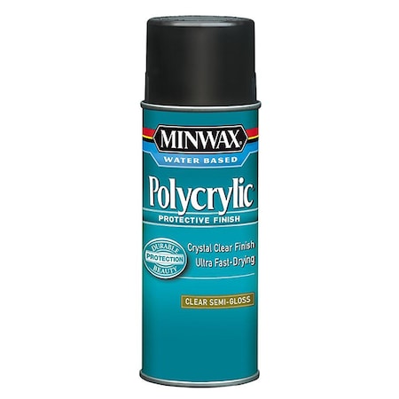 Minwax 11.5 Oz Clear Polycrylic Water-Based Protective Finish Semi-Gloss 34444